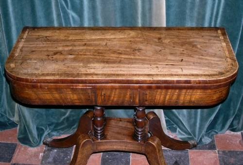 fig 1. Regency Period Mahogany Tea Table